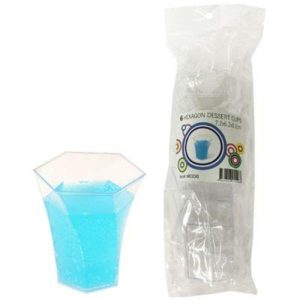 Party Cups |  6 Pack Dessert Cups – 7.2Cm X 6.2Cm X 8.2Cm Party Cups Clear