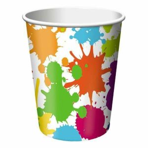 Party Cups |  8 Pack Art Party Cups – 266Ml Party Cups Party Cups