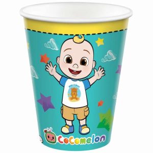 Party Cups |  8 Pack Cocomelon Paper Cups – 266Ml Party Cups Party Cups