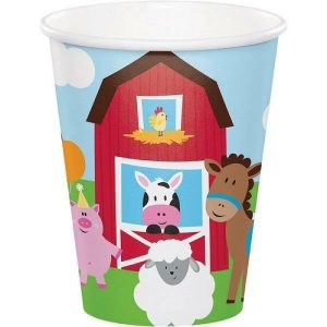 Party Cups |  8 Pack Farmhouse Fun Paper Cups Party Cups Party Cups