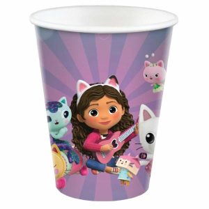 Party Cups |  8 Pack Gabby’s Dollhouse Paper Cups – 266Ml Party Cups Party Cups