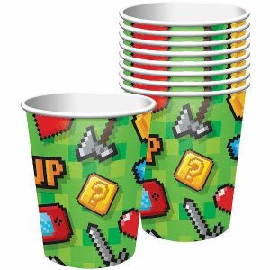 Party Cups |  8 Pack Gaming Party Cups – 266Ml Party Cups Party Cups