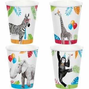 Party Cups |  8 Pack Party Animals Assorted Cups – 266Ml Party Cups Party Cups