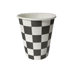 Party Cups |  Black & White Checkered Cups Party Cups Party Cups