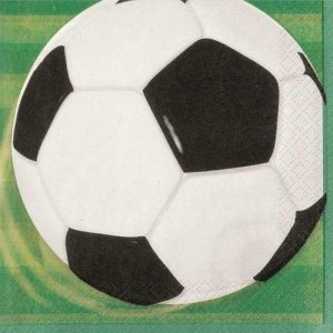 Party Napkins |  16 Pack 3D Soccer Lunch Napkins – 33Cm Party Napkins Party Napkins