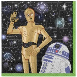 Party Napkins |  16 Pack Star Wars Galaxy Beverage Serviette Napkins Party Napkins Party Napkins