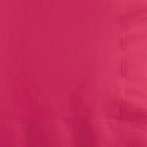 Party Napkins |  50 Pack Hot Magenta Luncheon Napkins – 33Cm X 33Cm Party Napkins Party Napkins