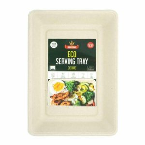 Party Platters & Trays |  12 Pack X-Large Eco Friendly Serving Tray – 28.5Cm X 19.5Cm Catering Supplies Party Platters & Trays