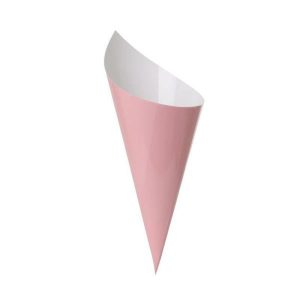 Popcorn Cups |  10 Pack Classic Pink Paper Snack Cone Catering Supplies Popcorn Cups