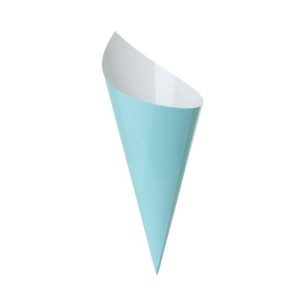 Popcorn Cups |  10 Pack Pastel Blue Paper Snack Cone Catering Supplies Popcorn Cups