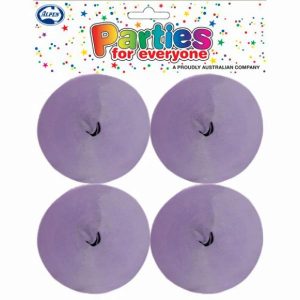 Streamers |  4 Pack Lilac Crepe Streamers – 3.5Cm X 13M Party Decorations Purple