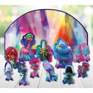 Table Centrepieces |  12 Pack Trolls World Tour Table Decorating Kit Party Decorations Table Centrepieces