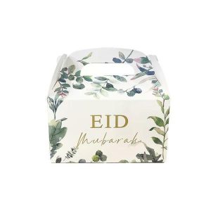 Treat Bags & Boxes |  6 Pack Eid Mubarak Treat Box – 15Cm X 9Cm X 15Cm Catering Supplies Treat Bags & Boxes