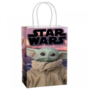 Treat Bags & Boxes |  8 Pack The Mandalorian Star Wars Create Your Own Paper Kraft Bags – 12Cm X 21Cm X 8Cm Catering Supplies Treat Bags & Boxes