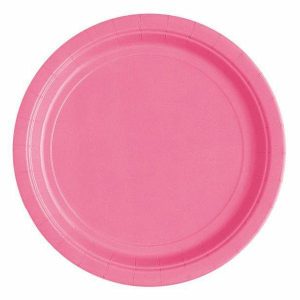 Party Plates |  16 Pack Hot Pink Paper Plates – 23Cm Party Plates Party Plates