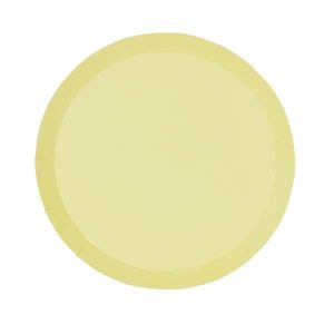 Party Plates |  20 Pack Pastel Yellow Round Snack Paper Plate – 17Cm Party Plates Party Plates