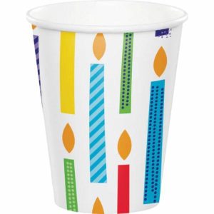 Party Cups |  8 Pack Bright Birthday Party Cups – 266Ml Party Cups Party Cups